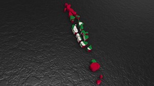 Maldives map 3d. 3d map of Maldives.