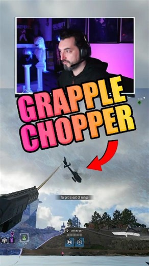 GRAPPLE HOOK INSIDE THE CHOPPER #callofduty #warzone #tips #fyp #blackout #avalon #grappling #fun