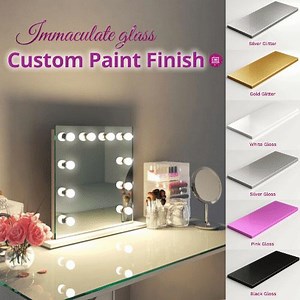 2.5K views · 23 reactions | EXCITING NEWS Our mirrors are now available with a custom finish base! Glitter your thing? We have that! Pink? That too! And also a range of gorgeous high gloss options ✨ | Illuminated Mirrors | Facebook