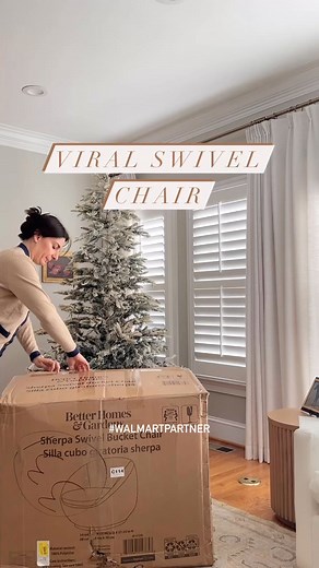 This Walmart swivel chair makes every corner feel cozy and curated without breaking the budget. Shop this classic look available in a variety of colors and fabric on Walmart today! #WalmartPartner #Walmart #WalmartFinds #HomeDecor | Stefana Silber Blog