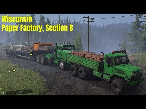 Black Badger Lake - Paper Factory, Section B - SnowRunner Play Through 493