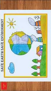 World Environment Day Drawing || Save Tree Save Environment || Save Tree Save Earth ||