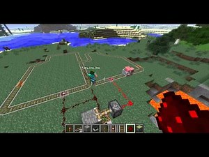Minecraft Railroad Automatic Track Switching