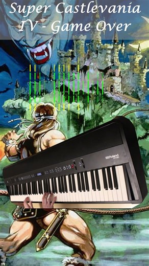 Super Castlevania IV – Game Over [Piano] #shorts