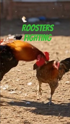 Two Roosters Fighting #trendingshorts #shortviral #rooster