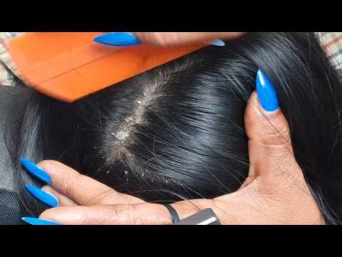 ASMR Up Close Long Hair Scalp Check for Instant Sleep VF00203