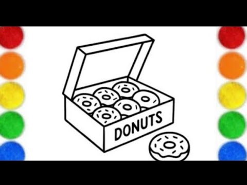 Donuts Drawing and Coloring – Fun & Easy Art for Kids 🍩✨