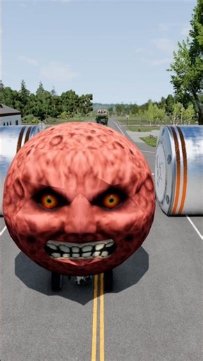 City Long Buses vs Hydraulic Crush - BeamNG.Drive