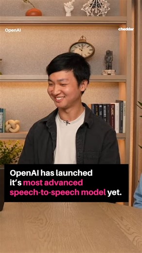 28K views · 20 reactions | ChatGPT’s voice just got a makeover  OpenAI has launched its most advanced speech-to-speech model to date. The new model features voices that sound more natural and expressive, and showcases improvements in following complex instructions. | Cheddar Gadgets | Facebook