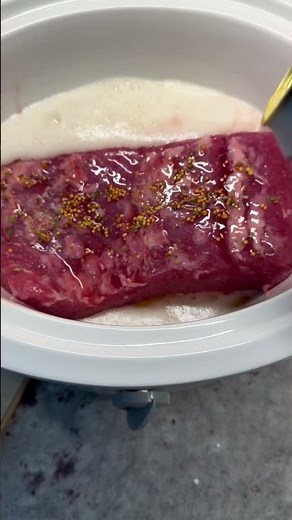 Slow cooked corned beef brisket