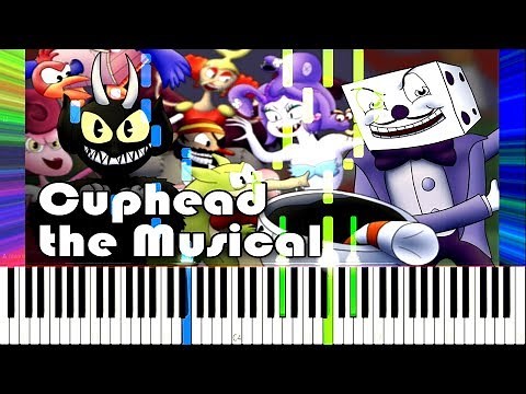 Cuphead the Musical (feat. Markiplier, NWTB & More) - Random Encounters [Synthesia Piano Tutorial]