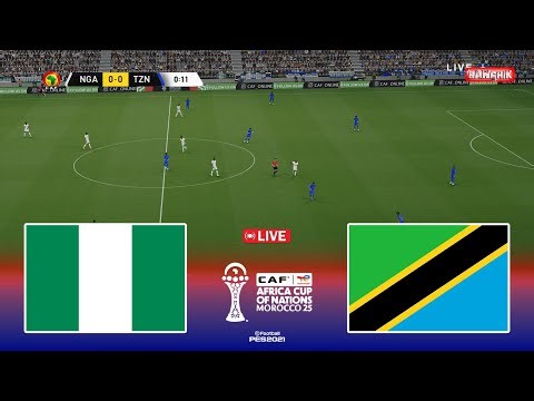 🔴NIGERIA vs TANZANIA - Africa Cup of Nations 2025 Match | Pes 21 Simulation Gameplay
