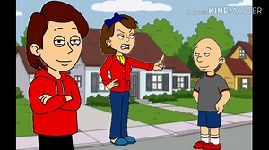 Classic caillou makes a grounded video