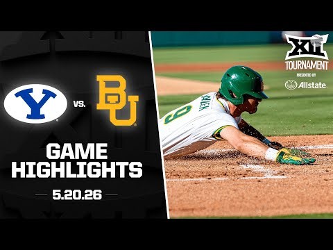 BYU vs. Baylor Highlights (5.20.26) | 2026 Big 12 Baseball Tournament Presented by Allstate