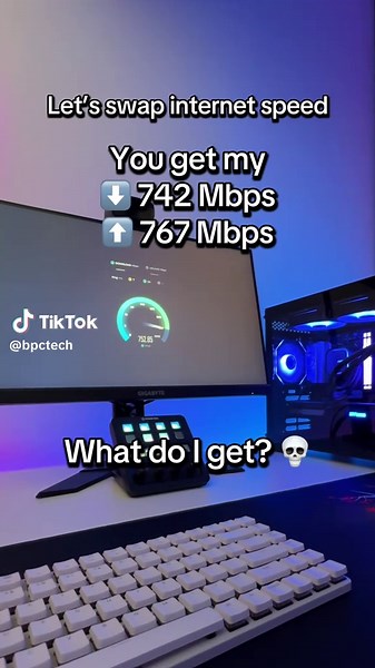 Comparing Internet Speed: 742 Mbps vs 767 Mbps