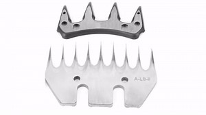 ANGGREK Stainless Steel Sheep Clippers Blade High Hardness Cutting Shearing Cutter Replacement (9 Teeth Straight Blade (+ oscillating Blade))