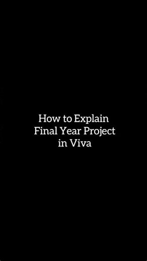 How to Explain Final Year Project in Viva #shortsfeed #ytshorts #cseproject #finalyearprojects