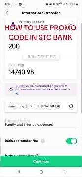 HOW to use STC Bank PROMO CODE for International Money Transfer #premiercreditcard #bankcards