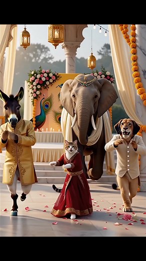 Unique Donkey Wedding at the Royal Palace