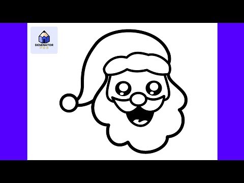 Cum Sa Il Desenezi Pe MOS CRACIUN | Usor Pas cu Pas Tutorial pentru Incepatori