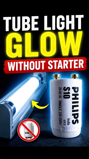 Tube light glows without Starter #shorts #experiements