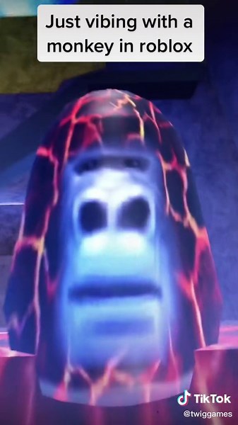 Just vibing with a fine monkey #monkey #roblox #memes