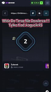 Kod: kogucik45 opłaca się zostać do końca #bitwa #dc #g4skin #fyp #cs