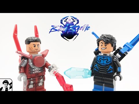 LEGO Blue Beetle (Jaime Reyes) and Conrad Carapax the Indestructible Man Custom Minifigures!