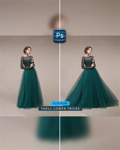 259K views · 2.2K reactions | How To Create Flared Skirt Effect With Warp Tool in Adobe Photoshop | Graphic Influence | Facebook