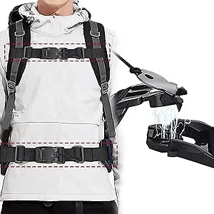 Universal Magnetic Attraction Chest Strap for Backpack，Sternum Strap，Waist Belt Hip Belt，Straps with Clips Adjustable