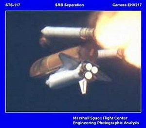 STS-117 Nasa Space Shuttle SRB Separation