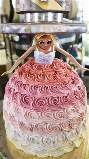 Doll #crushingtime #experiment #crushing #shortsvideo #hydraulicpress #oddlysatisfying #viral