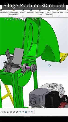SILAGE MACHINE DESIGN USING SOLID WORKS
