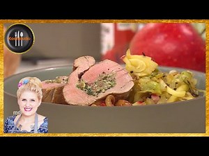 Lisa Angermann - stuffed pork tenderloin with cabbage noodles