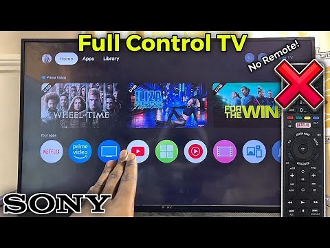 How to Control Sony TV without Remote!