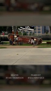720 FLIP from Ryan Thompson. This requires SO MUCH POP to be able to do on flatground. Seriously very cool. #skate #slowmotion | Skate Physics