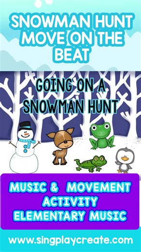 Teaching steady beat made interactive ❄️🎵 Use movement, singing, and instrument play-along videos to help students feel and play the beat. ▶️ Watch the tutorial on the Sing Play Create Teaching Tips YouTube Channel 👉 Find it on TpT: https://buff.ly/fDzXspK