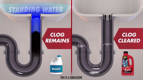 Drano Max Gel Drain Clog Remover and Cleaner for Shower or Sink Drains, Unclogs and Removes Hair, Soap Scum, Blockages, Commercial Line, 42 oz (Pack of 2)