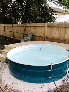 How To Paint Your Stock Tank Pool  — The Wehner Home