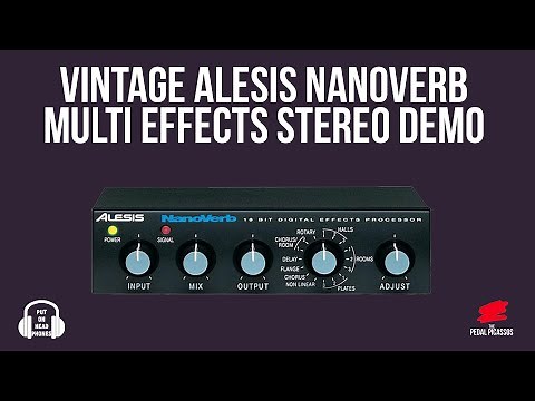 VINTAGE ALESIS NANOVERB FULL STEREO DEMO