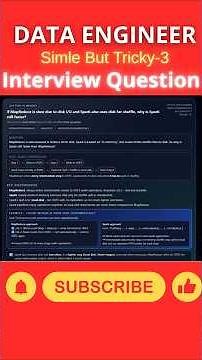 Simple but Tricky Data Engineer Interview Questions-3 | Spark vs MapReduce Explained 🔥#interview