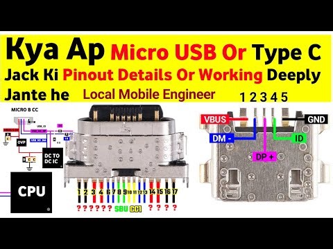 Micro USB & Type C Jack Pin Details | Deeply Explanation
