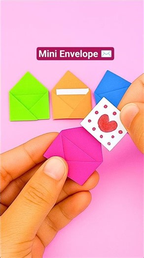 Diy mini handmade Envelope with love message #trending