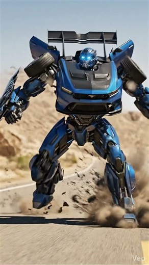 Ford Mustang GT3 Becomes Titan Robot #car #robot #transformers