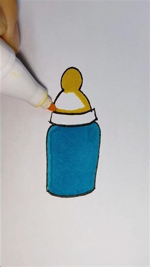Baby bottle so easy draw for kid & beginners #simpledrawing #easydrawing #drawingforkids