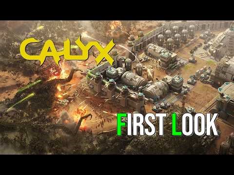 Calyx | First Look at the New Sci-Fi RTS & Base-Building Game 2026 | RTS Games