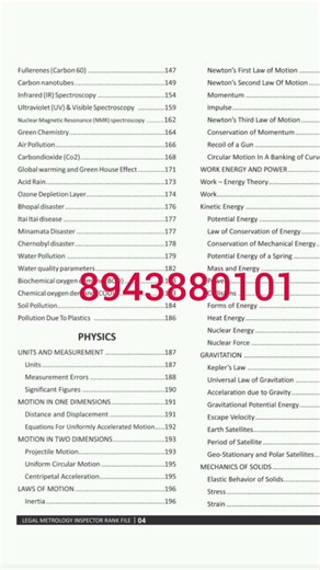 LEGAL METROLOGY INSPECTOR RANK FILE AVAILABLE BOOK ORDER CHEYYAN MESSAGE OR CONTACT 8943880101