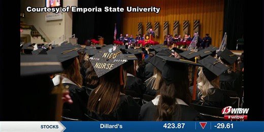College graduates walk across the stage over the weekend