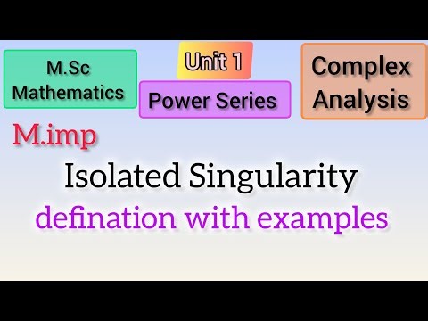 #isolatedsingularity #definition #example #complexanalysis #mscmaths #maths #highermathematics
