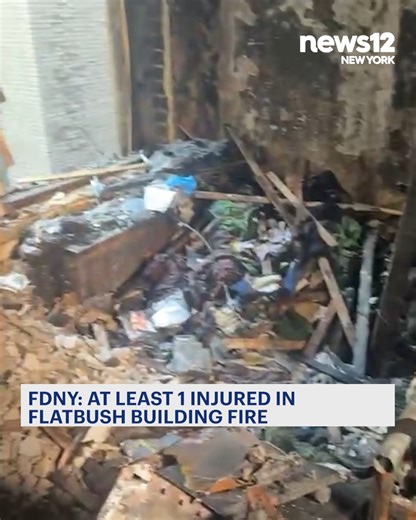 8.7K views · 43 reactions | BUILDING FIRE: At least 1 person sustained minor injuries in a fire that erupted in Flatbush, according to the FDNY. | News 12 Brooklyn | Facebook